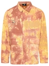 MAUNA KEA BEIGE COTTON TIE DYE SAFARI SHIRT