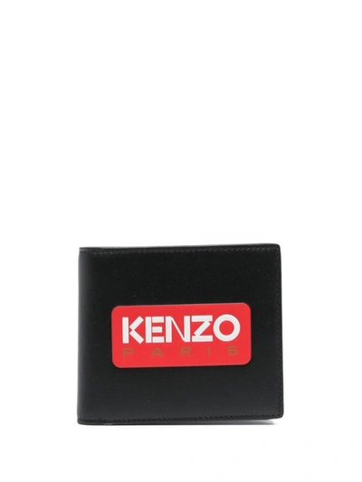 Kenzo Wallet Logo Accessories In Black