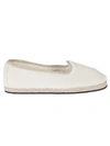 Piedàterre Venezia White White Friulana Alpaca Wool Ballet Flats In White