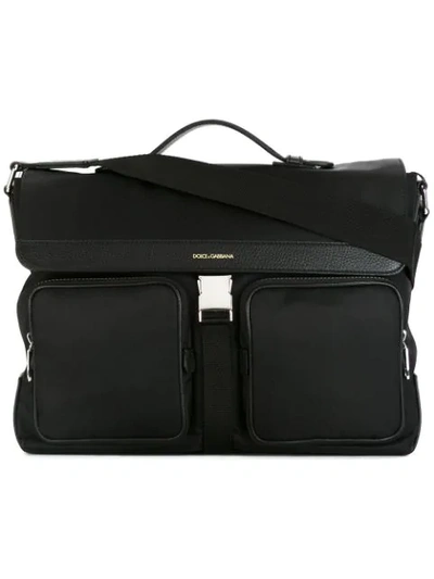 Dolce & Gabbana Pocket Laptop Bag - Black