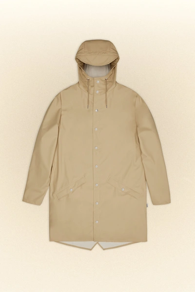 Rains Long Jacket In Neutrals