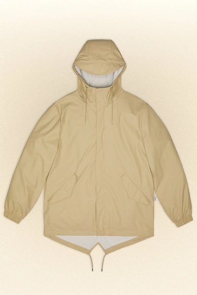 Rains Fishtail Jacket In Sand