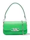 MICHAEL MICHAEL KORS GREEN PARKER MEDIUM  SHOULDER BAG IN LEATHER WOMAN