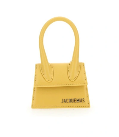 Jacquemus Le Chiquito Leather Tote In Yellow