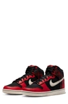 Nike Dunk High Retro Se Plaid Casual Shoes In Black/ Pale Ivory/ Red