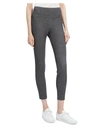 Theory Yoke Legging In Marled Compact Knit In Grey
