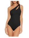 Becca By Rebecca Virtue Color Code Sadie Asymmetric One Piece Swimsuit In Black
