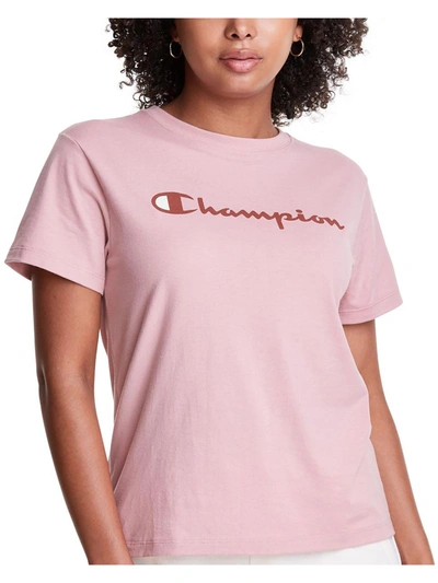 Champion Womens Logo Cotton Pullover Top In Multi
