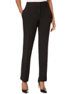 KASPER PETITES WOMENS SLIM STRAIGHT LEG DRESS PANTS