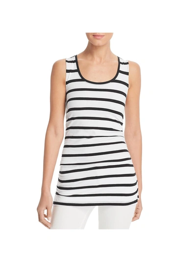 Le Gali Betsy Womens Striped Ruched Tank Top In Multi