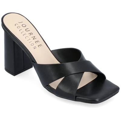 Journee Collection Collection Women's Tru Comfort Foam Chazz Sandals In Black