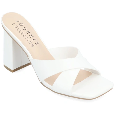 Journee Collection Collection Women's Tru Comfort Foam Chazz Sandals In White