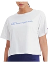 CHAMPION WOMENS CROPPED GRAPHIC PULLOVER TOP