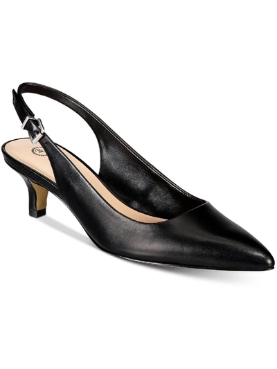BELLA VITA SCARLETT WOMENS LEATHER POINTED TOE KITTEN HEELS
