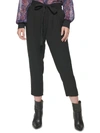 DKNY WOMENS ANKLE BELTED PAPERBAG PANTS
