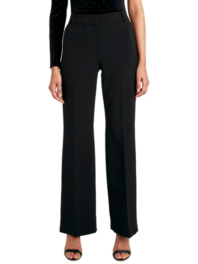 Bcbgmaxazria Womens Skinny Fit High Rise Dress Pants In Noir