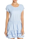 Peixoto Nissi Pom-pom Dress Swim Cover-up In Blue
