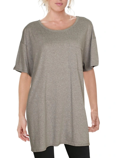 Le Lis Womens Pocket Short Sleeve T-shirt In Grey