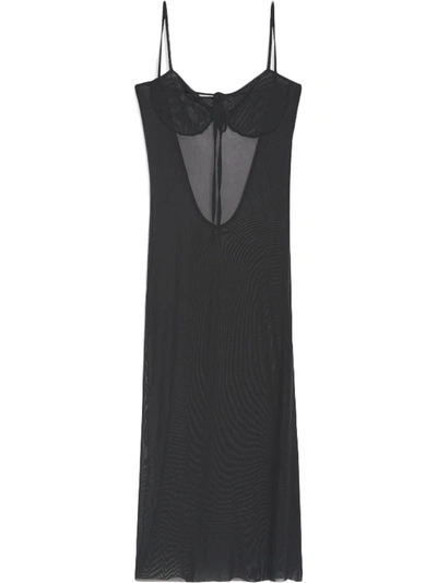 Weworewhat Womens Sheer Maxi Dress Swim Cover-up In Black