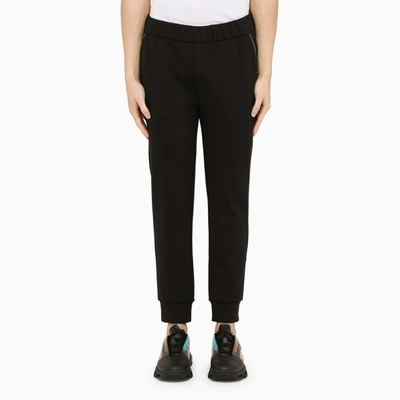 Prada Regular Plain Trousers In Black