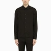 Prada Pointed Collar Long Sleeves Shirt In Black