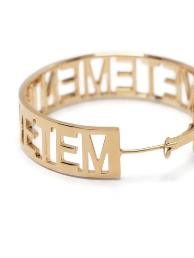 Vetements Earrings In Gold