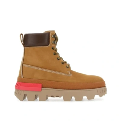 Moncler Mon Corp Ankle Boot In Brown