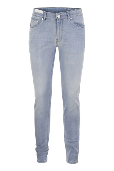 Pt Torino Swing - Slim-fit Soft Touch Jeans In Light Denim