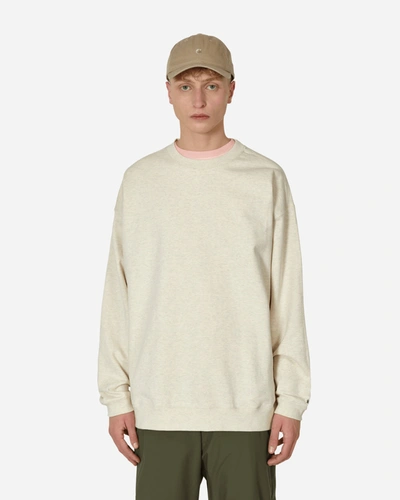 Snow Peak Recycled Cotton Crewneck Sweatshirt In White