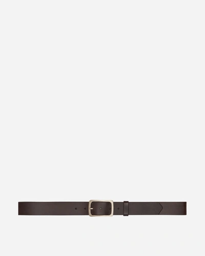 Dries Van Noten Classic Leather Belt In Brown