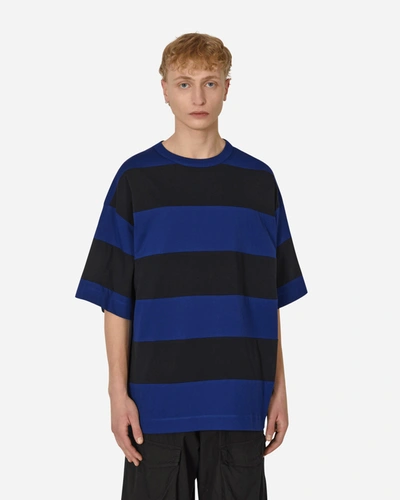 Dries Van Noten Stripe T-shirt Blue In Black