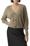Vero Moda Lea V Neck Button-front Cardigan In Laurel Oak