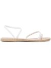 Ancient Greek Sandals Eleftheria Braided Leather Sandals In White