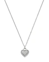 Michael Kors Logo Heart Station Bracelet, Silvertone