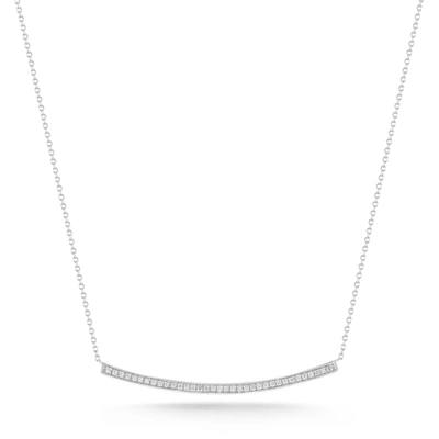 Dana Rebecca Designs Sylvie Rose Long Bar Necklace In White Gold