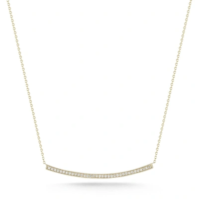 Dana Rebecca Designs Sylvie Rose Long Bar Necklace In Yellow Gold