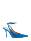 Leonie Hanne X Liu Jo Satin Slingback In Blue