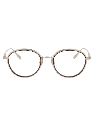 Linda Farrow Optical In Light Gold/metallic Brown