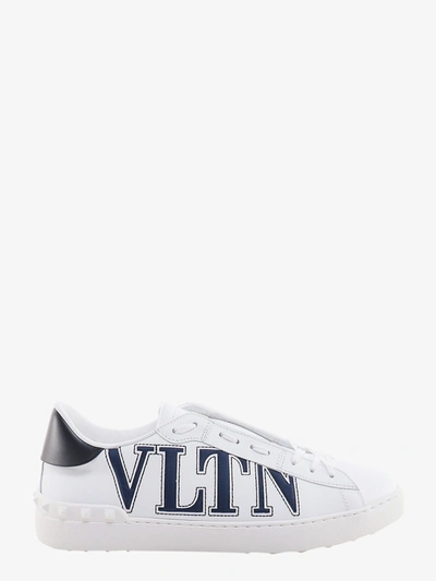 Valentino Garavani Open Leather Sneakers In White