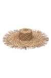 Eugenia Kim Valentina Wide Brim Straw Sun Hat In Brown/ Multi