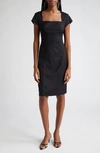 Reiss Haisley Wool Blend Sheath Dress In Blue