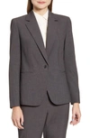 Anne Klein Blazer In Zinc/ Anne Blk