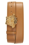 VERSACE MEDUSA HEAD LEATHER BELT