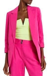River Island Edge To Edge Casual Blazer In Pink