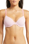 Natori Pure Luxe Underwire T-shirt Bra In Hibiscus/blossom