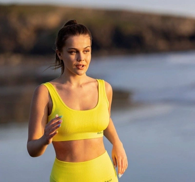 Bereal Essential Sports Bra In Yellow