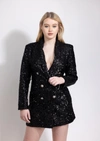 BEREAL ELINOR BLACK BLAZER DRESS