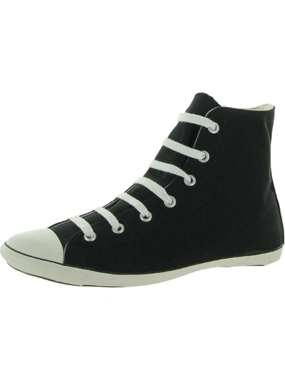 Converse As Light Acoustic Hi Womens Canvas Skate Casual And Fashion Sneakers In Black