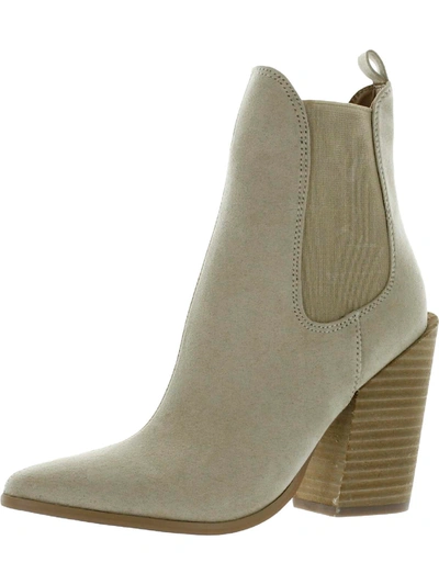 Steve Madden Enjoy Womens Padded Insole Pointed Toe Booties In Multi