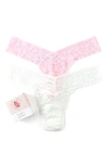HANKY PANKY ASSORTED 2-PACK I DO SIGNATURE LOW RISE THONGS